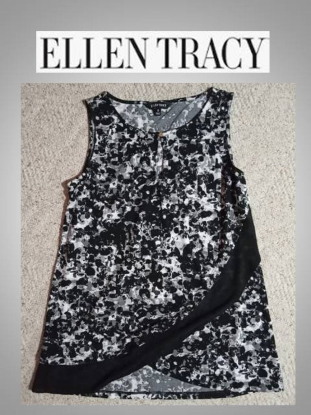 Ellen Tracy blouse top shirt size small